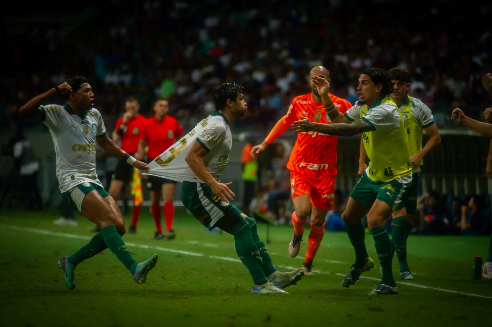 Palmeiras venceu o Bahia por 2 a 1 na Arena Fonte Nova