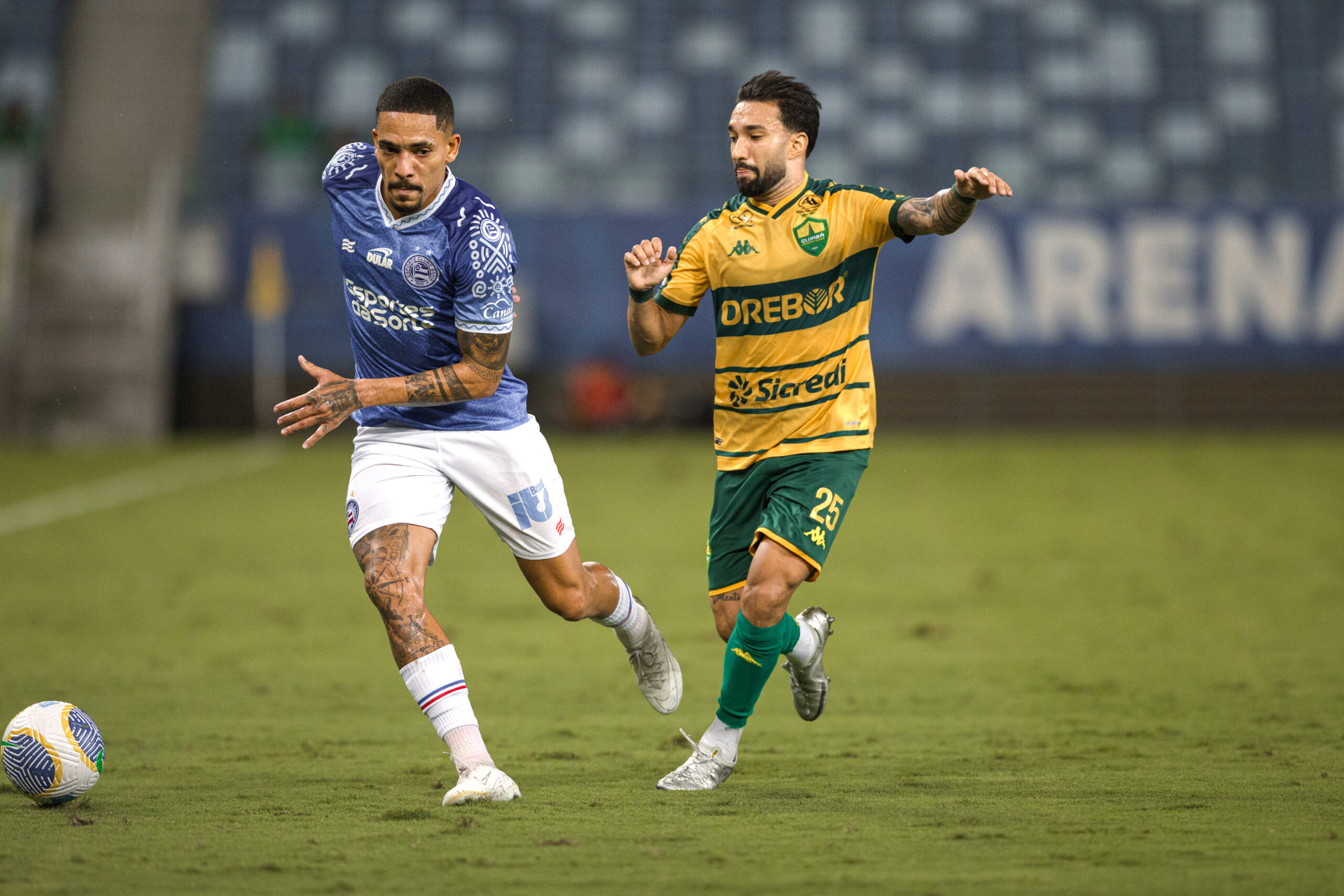 vitória do Bahia por 2 a 1. contra o cuiaba