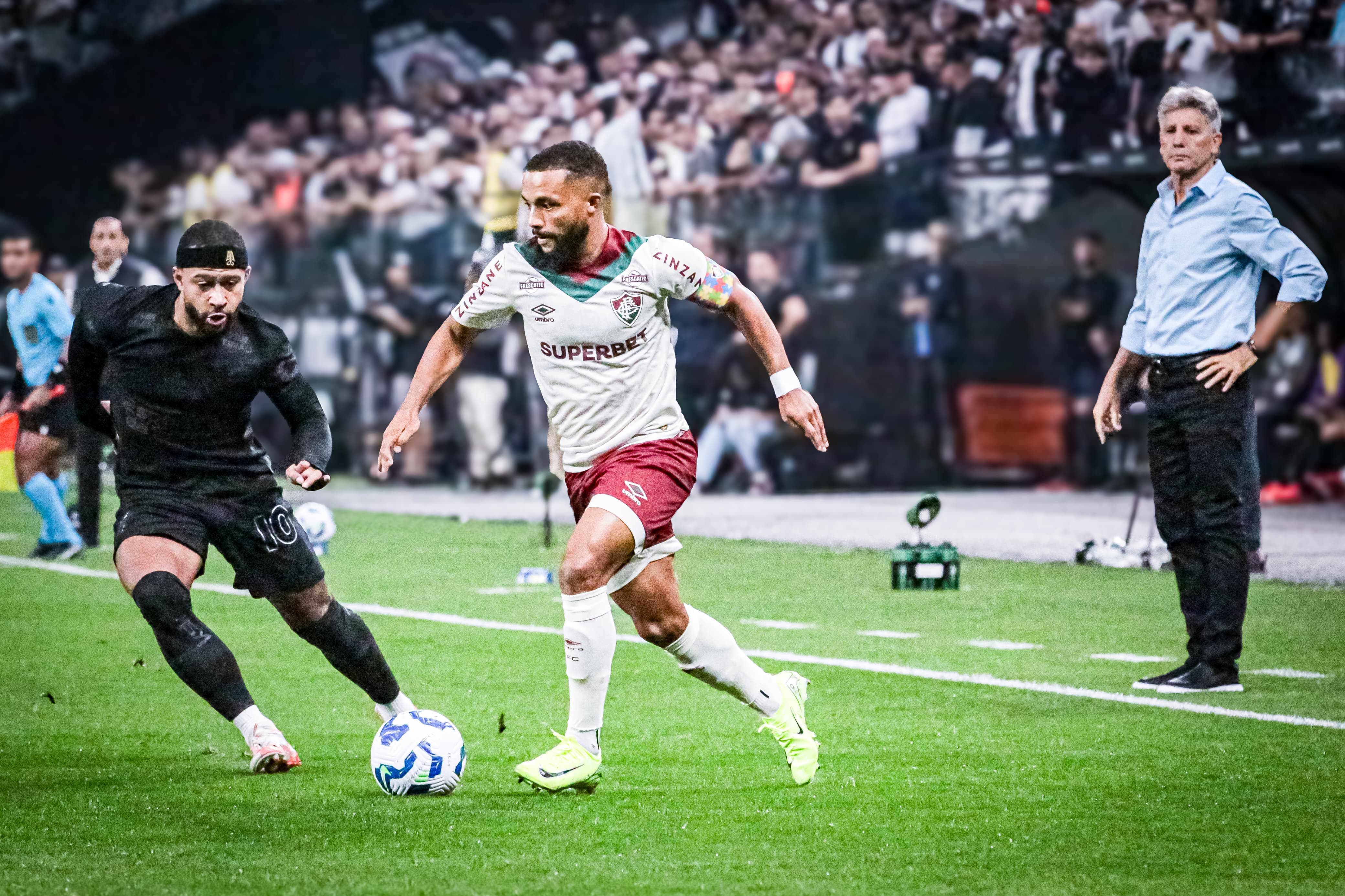 FLUMINENSE GANHA DO CORINTHIANS POR 2X0 NA NEO QUIMICA ARENA VITORIA IMPORTANTE