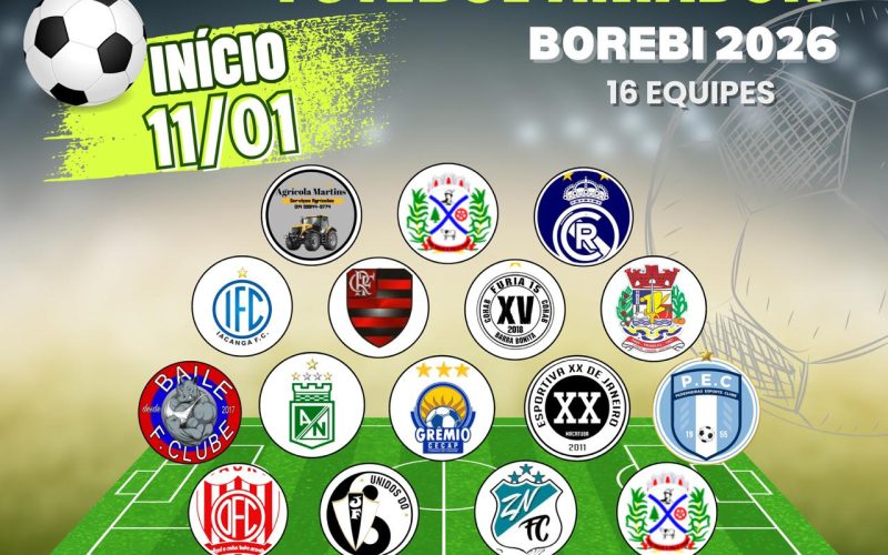 9ª Copa Regional de Futebol Amador de Borebi 2026 promete grandes jogos e emoção para a região